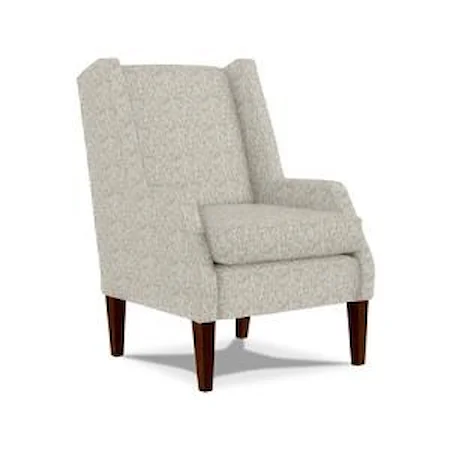 Wing Chair with Tapered Legs